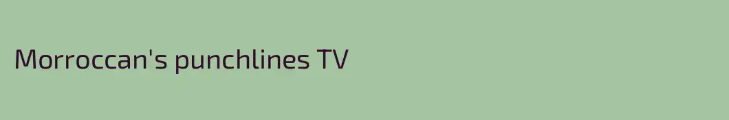 Morroccan's punchlines TV